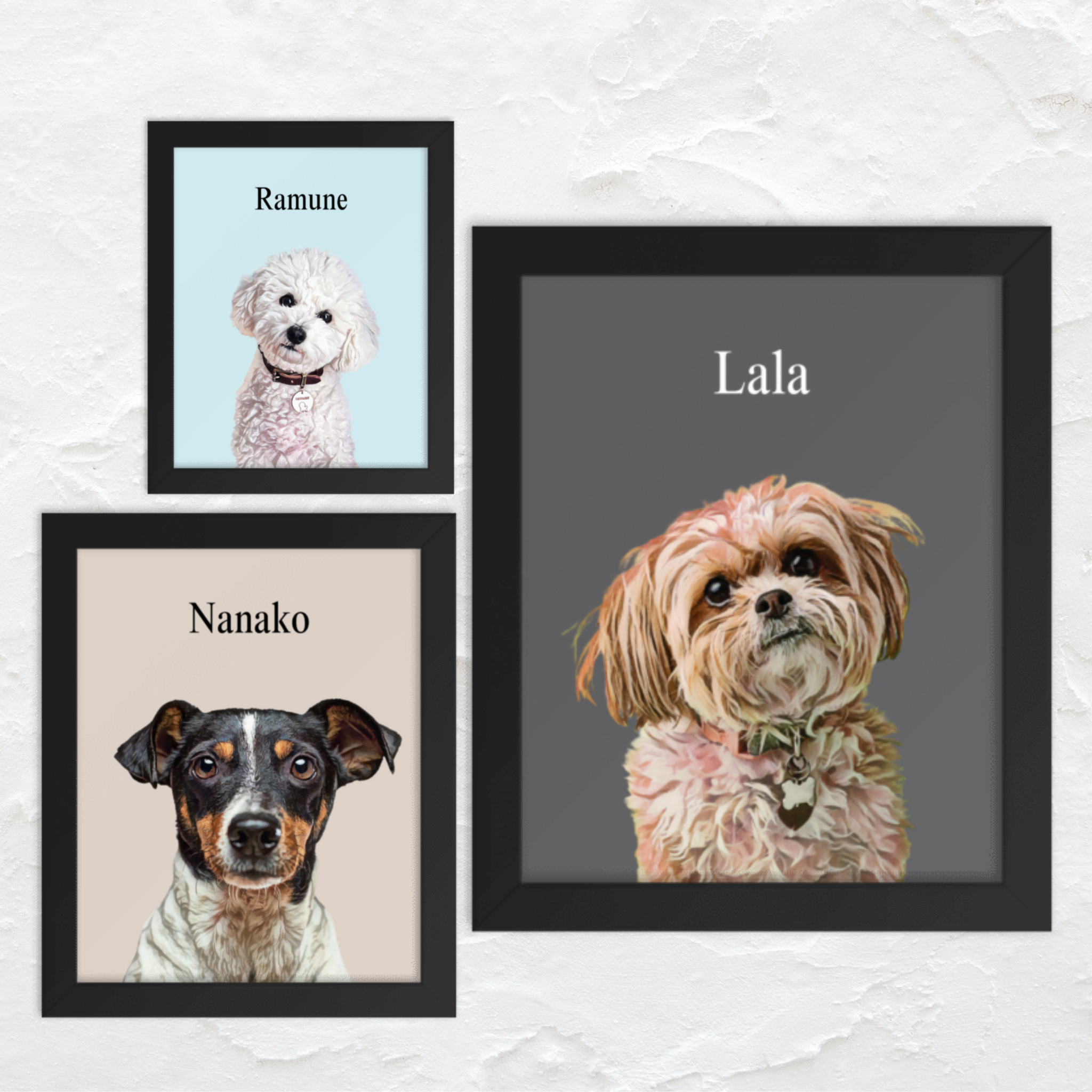 ［受注制作］［原画］ペット似顔絵アート◆A3サイズ　送料無料 Pet Canvas | ペットの似顔絵イラスト＆グッズサービス